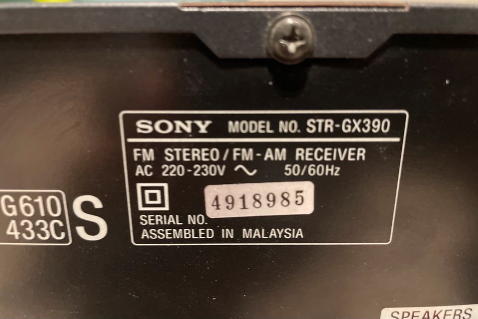 Sony Stereo Reciever in Kiedrich