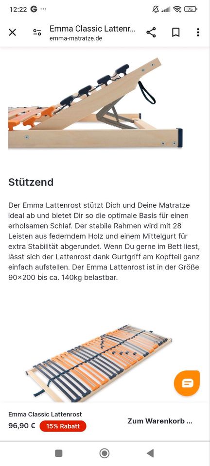 Emma Lattenrost 90x200 in Sachsen bei Ansbach