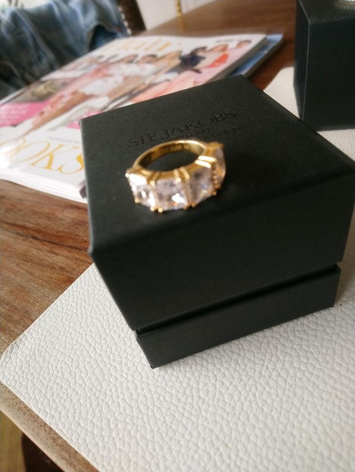 Sif jacobs Ring extravagant 54 Silber 925 er vergoldet 14 karat in Stuttgart