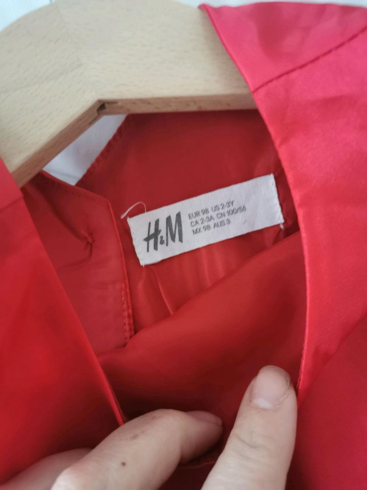 Rotes Kleid/ Tüllkleid Größe 98 von H&M in Lohfelden