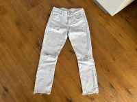 A Gold E Agolde Jeans Weiß Distressed Slim skinny 27 Sophie Crop Nordrhein-Westfalen - Mettmann Vorschau