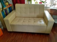 2 er Sofa echt Leder creme beige Ledersofa 148 x 86 cm Niedersachsen - Meinersen Vorschau