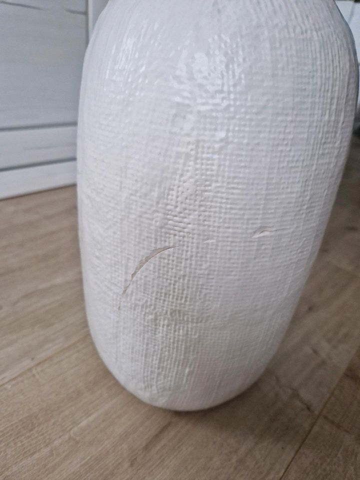 Vase beige Depot 32cm hoch Blumenvase in Norderstedt