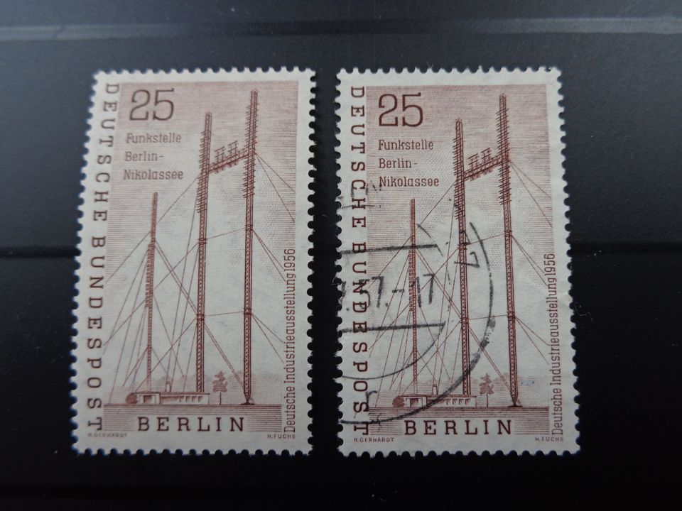 Berlin Industrieausstellung 1956 Briefmarken in postfrischer und in Bad Saulgau