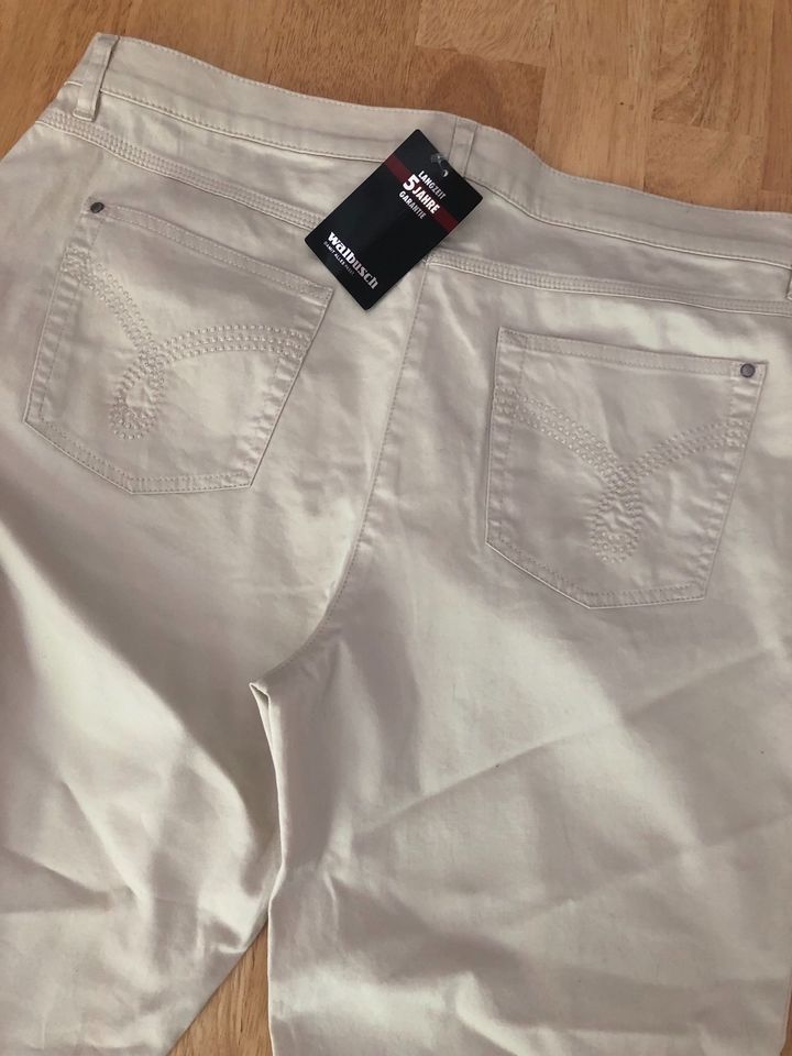 Walbusch Sommerhose, Slim fit, beige, Kurzgröße, M in Halle