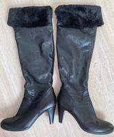 5th Avenue Lederstiefel Gr.41 schwarz mit Absatz Overknee Niedersachsen - Emden Vorschau