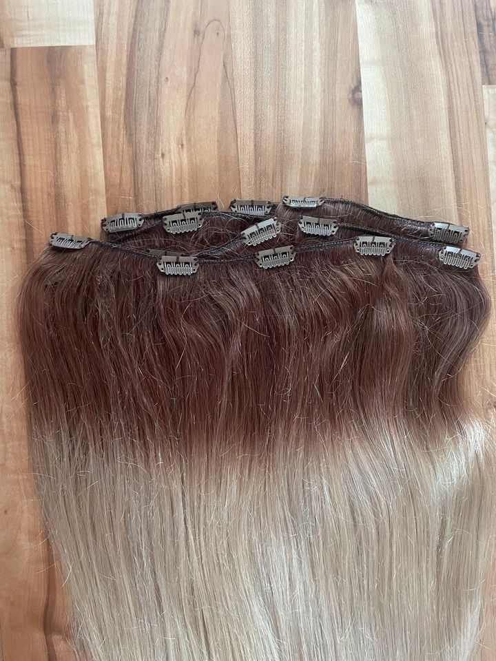 Clip in Extensions Remy blond ombre lang Haarverlängerung in Bassum