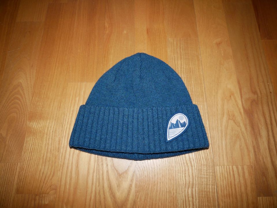 PATAGONIA Brodeo Woll-Mütze Beanie Blau TOP! in Tamm