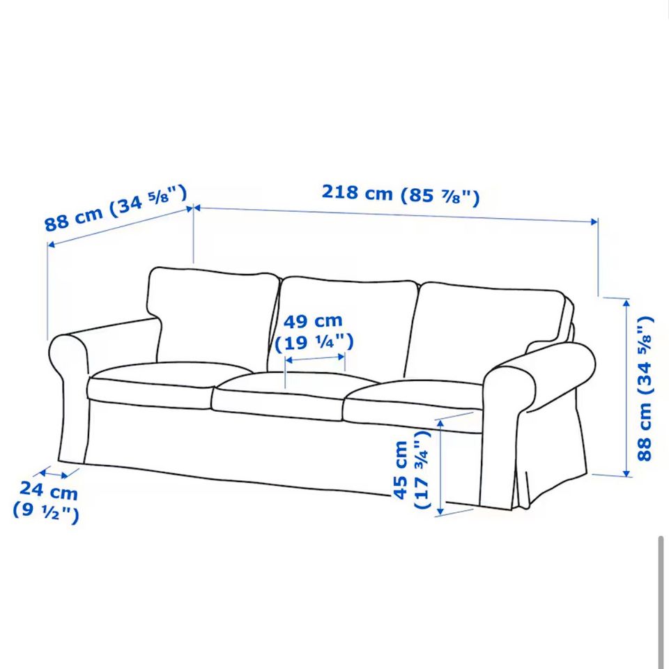 Ikea EKTORP 3er-Sofa mintgrün in Erfurt