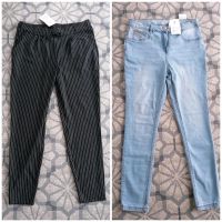 NEU❣️Ernstings/Gina Hosen(Jeans+Stoff gestreift Stretch)Gr.40/42 Brandenburg - Templin Vorschau