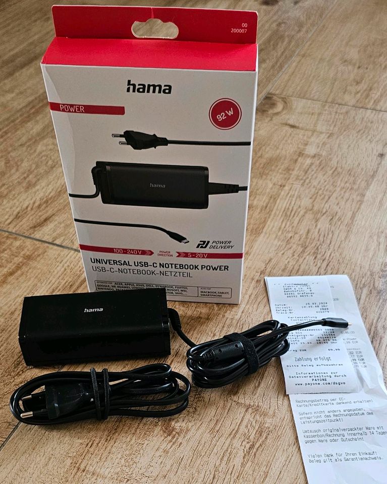 Hama Universal-Notebook-Netzteil USB-C Ladekabel in München