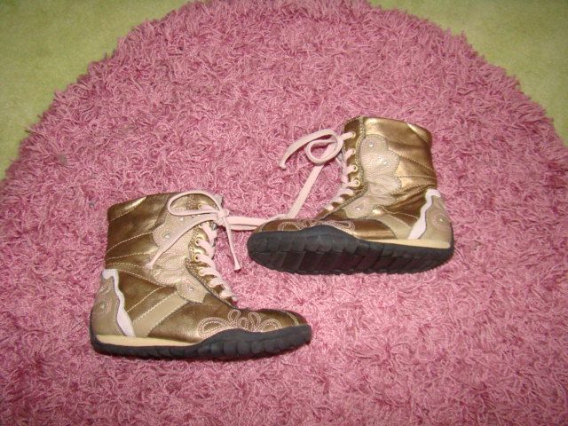 Mädchen Stiefeletten Schuhe 28 Boots Übergang gold rosa in Menden