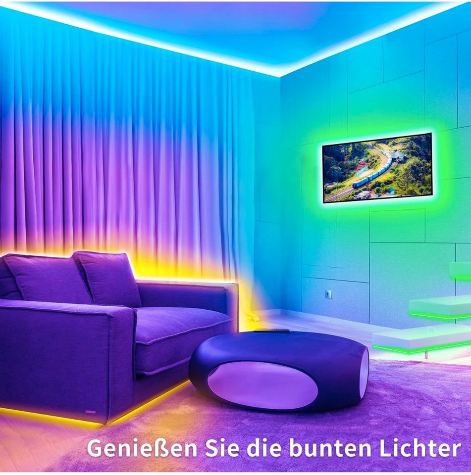 LED Streifen 20 Meter mit Fernbedienung App Steuerung Neu OVP in Paderborn