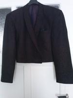 Elegante Bolero Kurzjacke von WILVORST in Schwarz-Lila – Größe 50 Niedersachsen - Burgwedel Vorschau