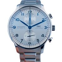 IWC Chronograph Portugieser 41mm, silbernes Zifferblatt aus 2021, Full Sticker, Ref. IW371617 Duisburg - Duisburg-Mitte Vorschau