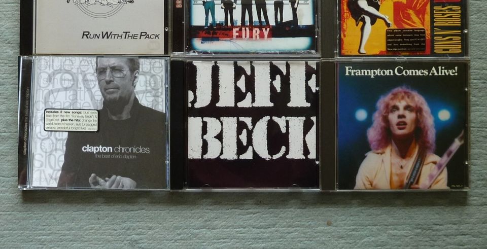 CD Sammlung Peter Frampton, Gus n´Roses, Bad Company, E. Clapton in Obertshausen