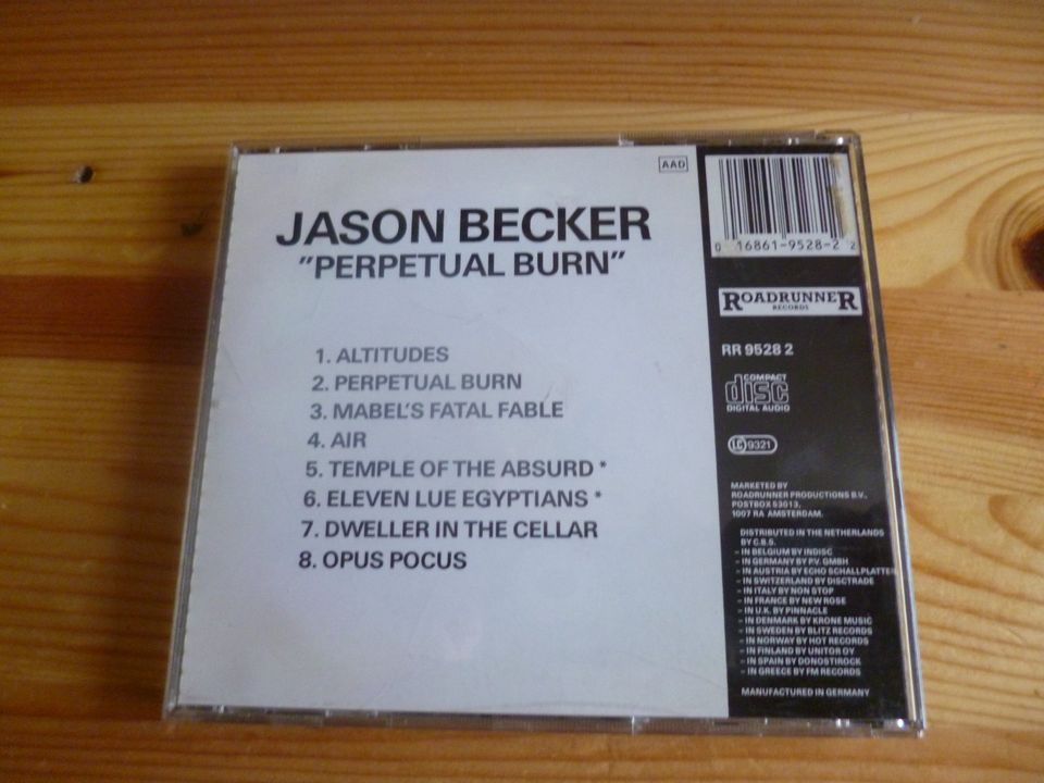 CD, Jason Becker, "Perpetual Burn" in München