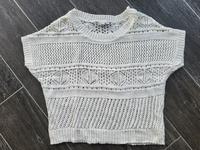 Crop Stick Shirt, Crop T-Shirt Häkeloptik - weiß, kurzärmlig XL Brandenburg - Havelaue Vorschau