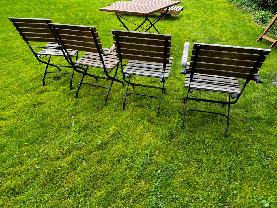 Gartenmöbel Teak-Stahl // Tische und Stühle in Wassenberg