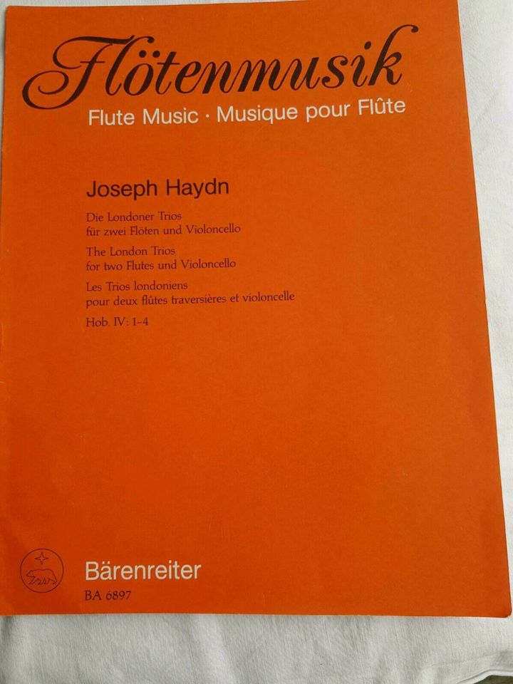 Flötenmusik Joseph Haydn Hob.IV: 1-4 Bärenreiter BA 6897 in Mönchengladbach