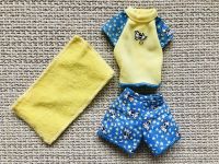 Barbie Mattel Schlafanzug Pyjama gelb blau mit Handtuch Wandsbek - Hamburg Volksdorf Vorschau