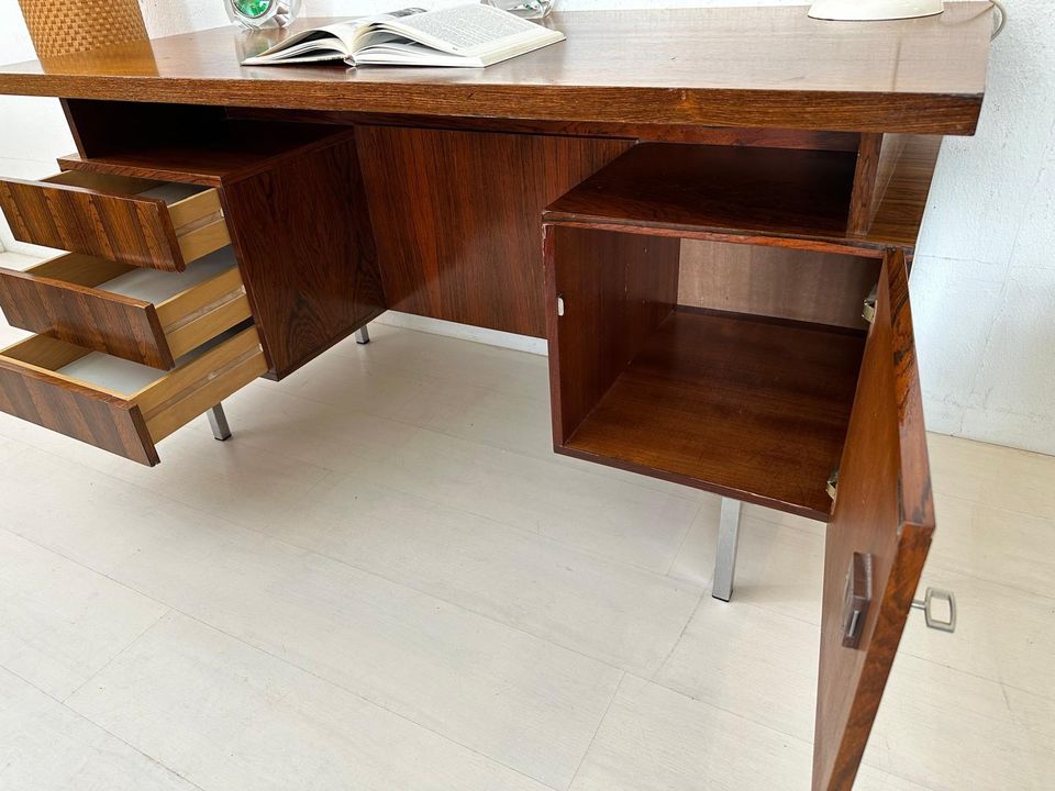 Schreibtisch Chef Büro 60er Chrom vintage design mid möbel desk in Koblenz