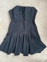 Korsagen Kleid schwarz 42 mit Schnüren Düsseldorf - Pempelfort Vorschau