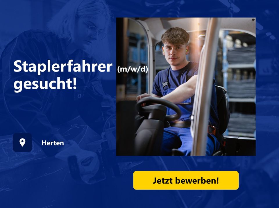 Staplerfahrer in Herten gesucht! (m/w/d) in Herten