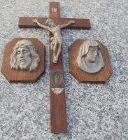 Holzkreuz Metall Jesus Plakette 100 Jahre Lourdes Madonna Baden-Württemberg - Karlsruhe Vorschau