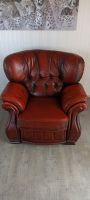 Chesterfield - Sessel in Anlin Echtleder Antik Rot Nordrhein-Westfalen - Simmerath Vorschau