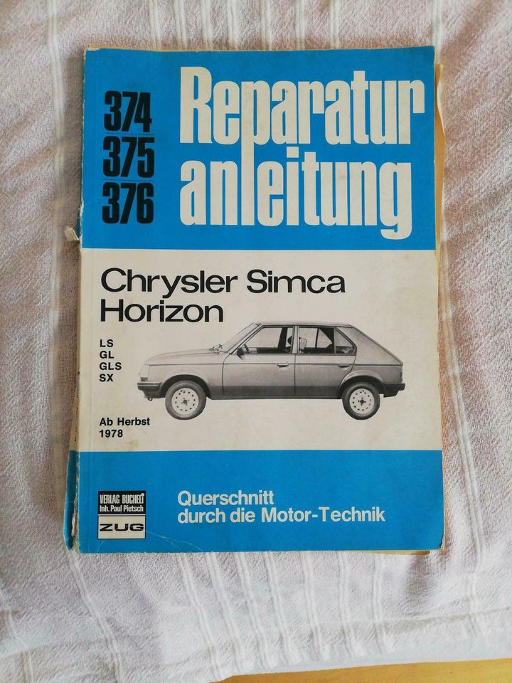 Reparaturanleitung Chrysler Simca Horizont oldtimer in Freiburg im Breisgau