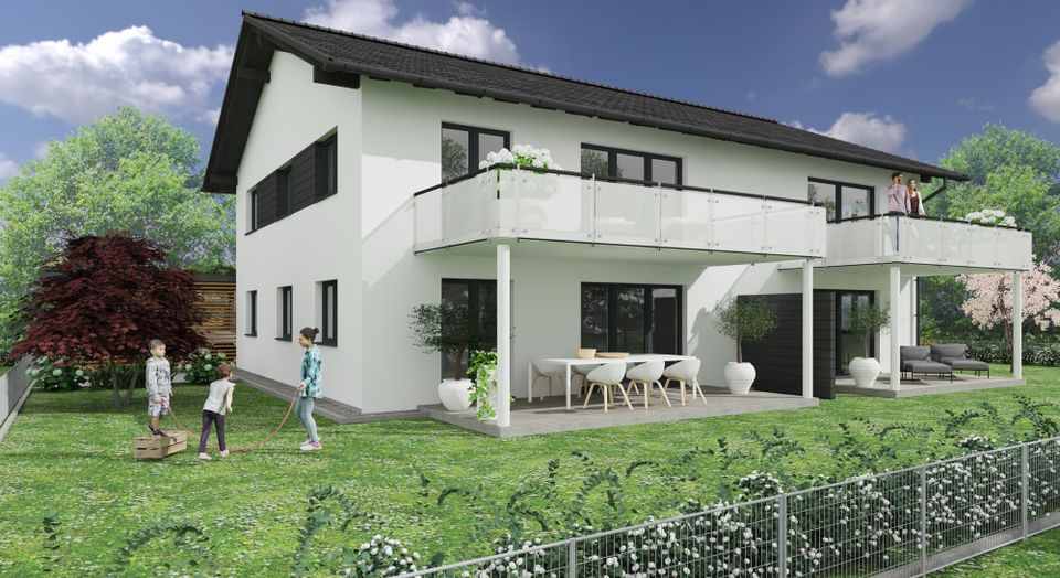 Neubau-Apartment mit Balkon im projektierten Niedrigenergiehaus in Bruckmühl