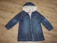 Sanetta Jeans Mantel Kuschelfell lange Jacke warm Gr. 140 Dortmund - Holzen Vorschau