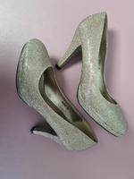 High-Heels Silber Glitzer Effekt Bayern - Bibertal Vorschau