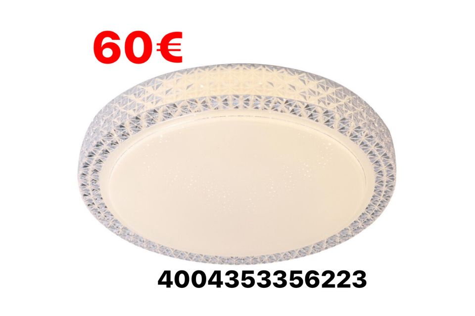 BRILLIANT LED Deckenleuchte Badria in Weiß 60W 7000lm LED Deckenlampe Lampe Leuchte Wandlampe Wandleuchte 4004353356223 NEU in Bielefeld