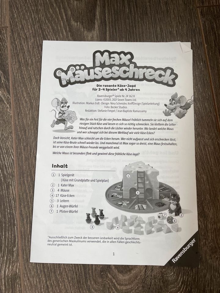 Spiel Max Mäuseschreck in Buxtehude