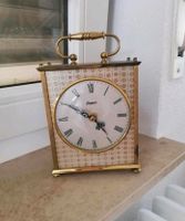 Antike Uhr, Standuhr mit Blümchen Muster, Vintage, gold Baden-Württemberg - Metzingen Vorschau