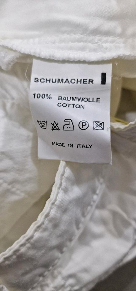 Schumacher Hose sommerlich leicht weiß knöchellang Gr. 34 knitte in München