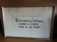 alter Rahmen mit Spruch ca. 62 x42,5 cm Rheinland-Pfalz - Roth b Hamm Vorschau