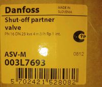 Danfoss ASV- M 003L7693 absperr und messventil Bayern - Burgthann  Vorschau