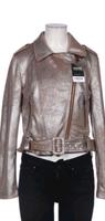 VILA Lederjacke vegan Gr. 36 S Silber Beige im Bikerstyle Topp Baden-Württemberg - Kraichtal Vorschau