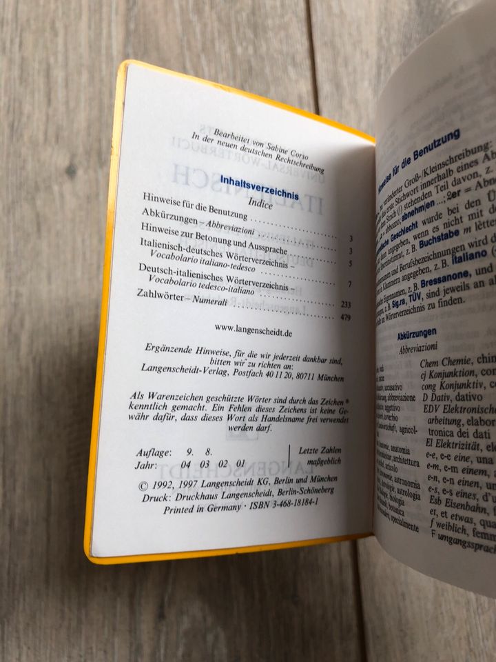 Langenscheidts Universal-Wörterbuch Italienisch in Emmelsbüll-Horsbüll