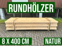 Palisade Rundholz Schneefangholz Stangen Holz - 8 x 400 - NATUR Nordrhein-Westfalen - Lennestadt Vorschau