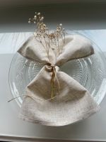 Servietten Geburtstag Hochzeit Wedding Stoff beige boho Natur Nordrhein-Westfalen - Moers Vorschau