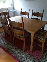 Rustikaler Esszimmer Tisch mit 6 Stühlen Rheinland-Pfalz - Wittlich Vorschau