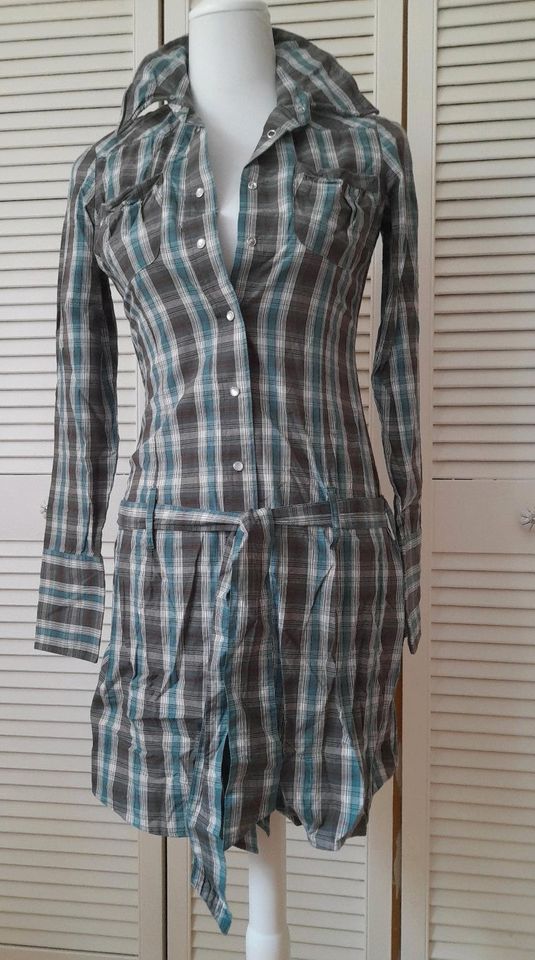 Hemdblusen Kleid mit Hüftgürtel,Tom Tailor Denim, Gr. XS S, neu in Seevetal