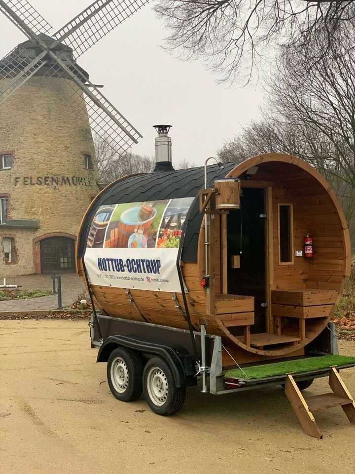 Sauna mieten - mobile Fasssauna in Ochtrup