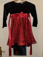 Kleid mit Schleife, Größe 110/116, Samt,  schwarz/ rot. Nordrhein-Westfalen - Recklinghausen Vorschau