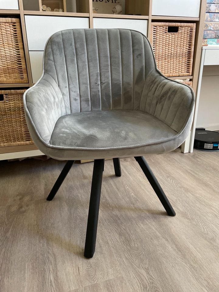 (Büro-)Stuhl samt grau in Uelzen