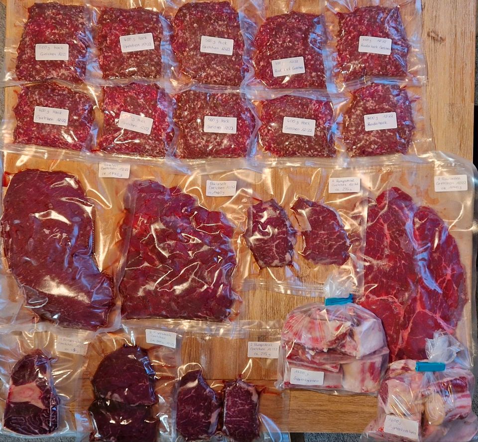 Regionales Rindfleisch Weidehaltung Fleischpaket vom Naturhof in Neetze